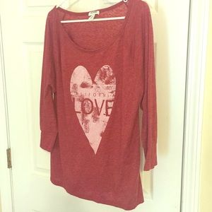 3/4 sleeves boyfriend tee